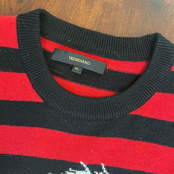 Striped Red and Black Tiger Sweater - Picture 3 of 3